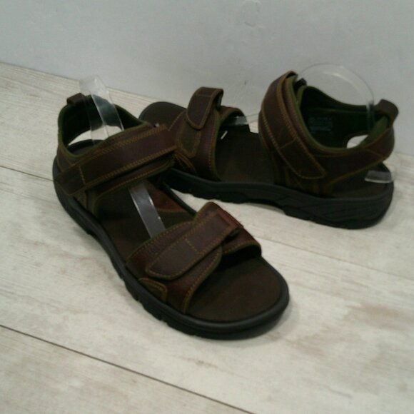 Rockport Men\'s Rocklake Brown Conag Brown Leather Sport Sandals Size 13 M main image 13